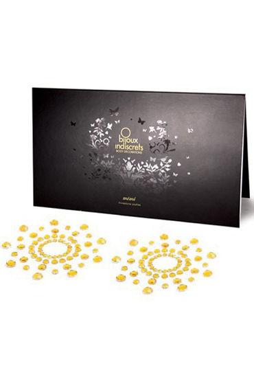 Наклейки на соски Bijoux Indiscrets MiMi золоті (жовті), фото 1