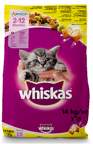 Whiskas Junior сухий корм із куркою для кошенят 14КГ