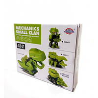 Дитячий конструктор 4 в 1 робот, динозавр, машина, скорпіон RD611-1