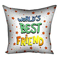 Подушка 30х30 см Worlds best friend