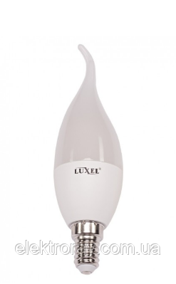 Світлодіодна лампа Luxel свічка на вітрі C37 7 W E14 4000 K, фото 2
