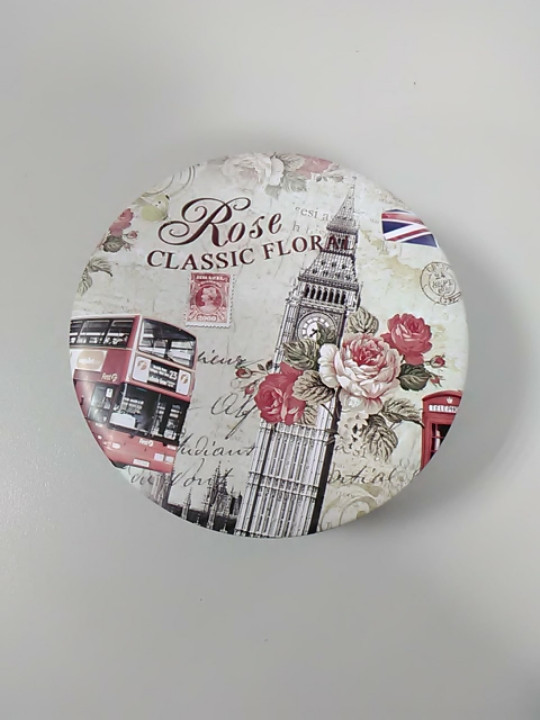 Залізна Коробочка з написом rose classic floral
