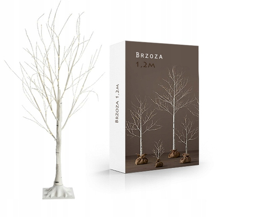 Новорічне декоративне дерево-гірлянда "Береза" 180 см 96 Led IP 44, фото 1