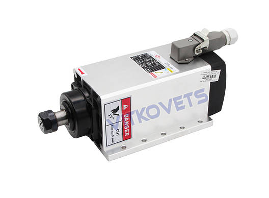 Шпиндель (з фланцем) GDZ93Х82-3.5, 3.5 kw, ER20, 15 А з повітряним охолодженням, 4 керамічні підшипники, фото 1