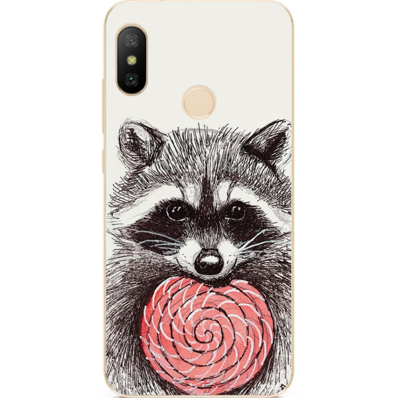 Чохол силіконовий для Huawei P Smart 2019 з малюнком Єнот