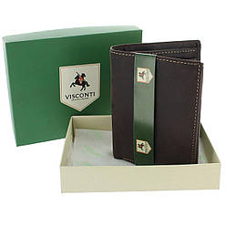 Функціональний матовий гаманець Visconti 708 oil brown (Великобританія)