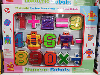 Конструктор цифри-трансформери 1-10 трансформери, Трансботи "Бойовий Розлік"