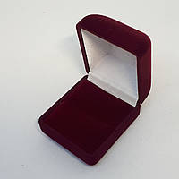Футляр для кольца Подарочная коробочка для кольца бордового цвета