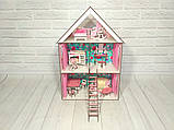Крашений ляльковий Будиночок для LOL LITTLE FUN maxi з шпалерами, меблями та текстилем, фото 2