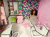 Ляльковий будиночок "Великий особливок Барбі" з меблями, шпалерами, текстилем і шторками 3106, фото 3