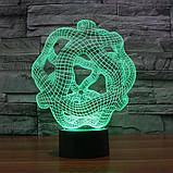 3D світильник 3D Lamp Абстракція (LP-1174), фото 6