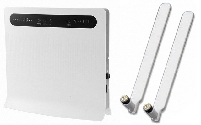 Стаціонарний 3G/4G або Wi-Fi роутер Huawei B593s-12 + 2 антени, фото 1