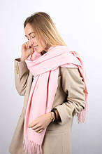 Жіночий зимовий шарф Террі дуже теплий колір пудра