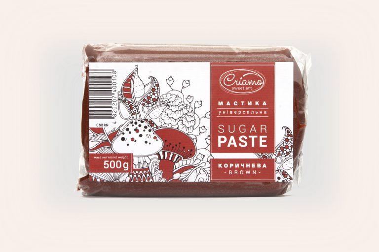Мастика коричнева Criamo 500г, фото 1