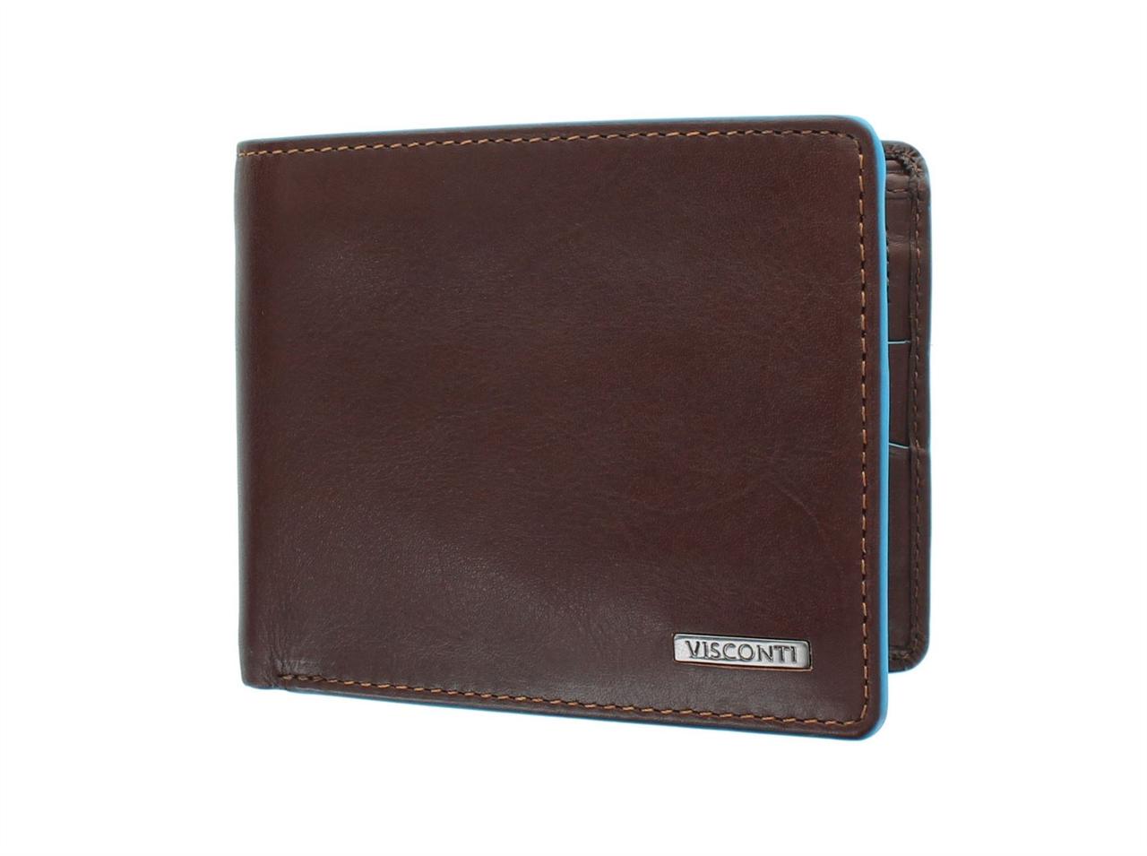 Чоловіче портмоне без застібки Visconti ALP85 Brown (Великобританія)