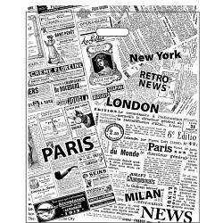 Поліетиленовий пакет з прорізною ручкою 420*510 мм Газетка 10 шт