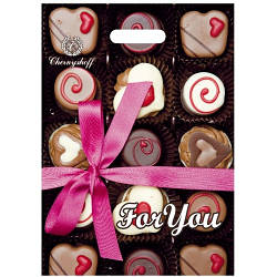 Поліетиленовий пакет з прорізною ручкою 220*300 мм Цукерки