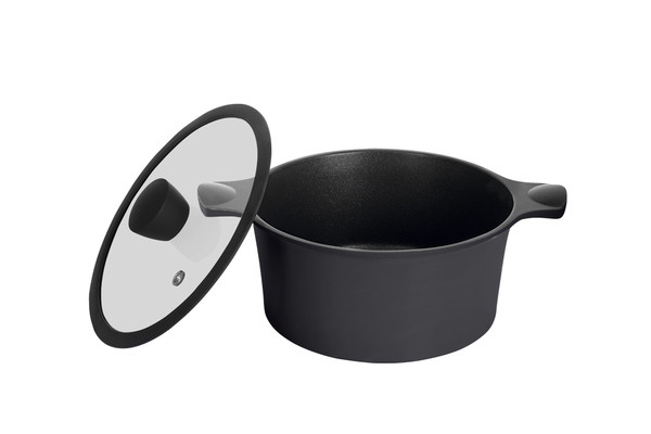 Каструля Ringel Zitrone Black 5,2 л d24 см h12 см антипригарне покриття (2108-24/2Black RGB), фото 1