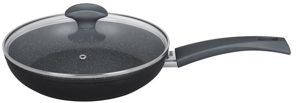 Сковорода з кришкою Ringel Zira Black d28 см алюміній з антипригарним покриттям (1106-28Black-RG)