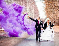 Фиолетовый дым на свадьбу, для фотосессий, 60 сек