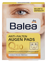 Антизморшкові подушки під очі Balea Anti-Falten Augen Pads Q10 6*2=12шт