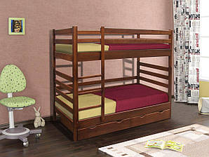 Ліжко Засоня 80 х 190 см з 2 ящиками (горіх темний)