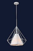 Белый подвесной светильник в скандинавском стиле