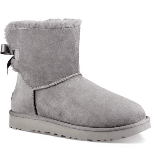 Жіночі уггі UGG Mini Bailey Bow II Grey original