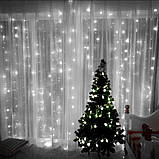 Світлодіодна гірлянда штора Curtain 3х3 метри, 600 LED, колір RGB, фото 2