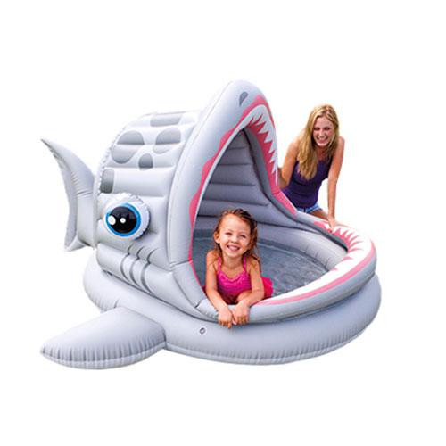 Басейн дитячий, акула, з навісом INTEX 36х30,5х12,5 см (57120)