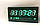 Настінний електронний годинник 3615 green (36x15 см/Руське меню), фото 4