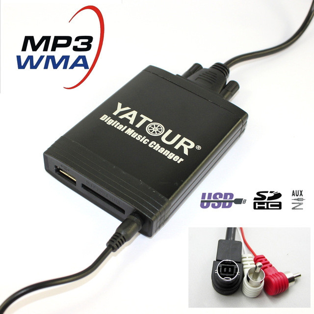Адаптер для SONY YATOUR YT-M06 USB USB/SD/AUX Емулятор CD чейнджера
