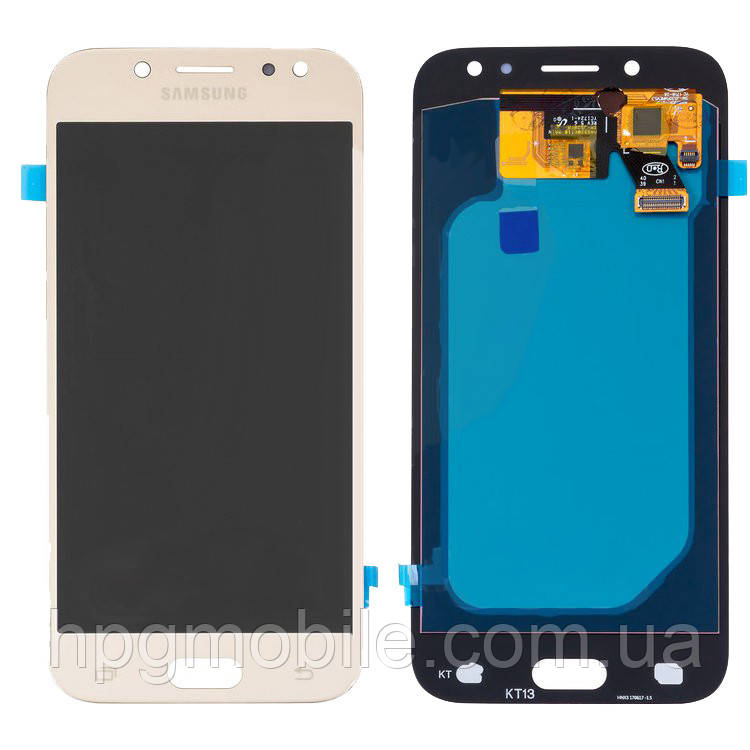Дисплей для Samsung Galaxy J5 J530 (2017), модуль у зборі (екран і сенсор), золотистий, OLED, фото 1