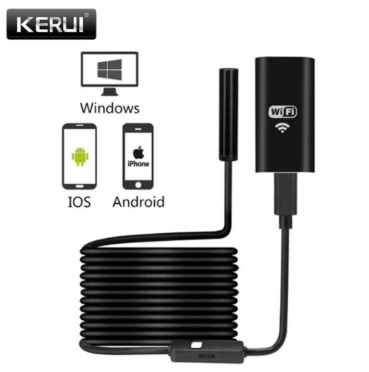 WiFi USB эндоскоп бороскоп 1m камера 720p HD для iPhone Android Windows - фото 1 - id-p833351217