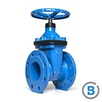 Засувка з гумовим клином Blucast Ду 400