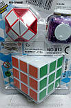 Логічний набір із кубиком-рубіка, кубиком-антистрес і логикою-змійкою (812), фото 4