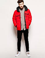 Пуховик/куртка Bellfield — Radom червоного кольору (чоловіча) Зима