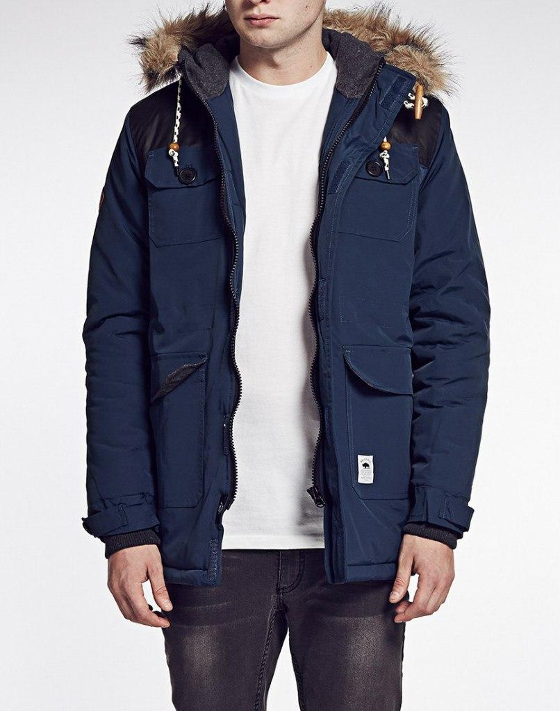 Парка\куртка Bellfield - Carbon темно-синього кольору (чоловіча) Зима LARGE