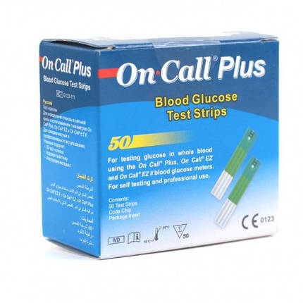 Тест-смужки On Call Plus 50 - Он Колл Плюс 50шт., фото 3