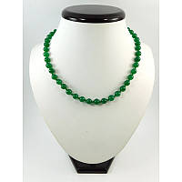 Ожерелье Хризопраз 8 мм, Изысканное ожерелье из натурального камня, красивые украшения
