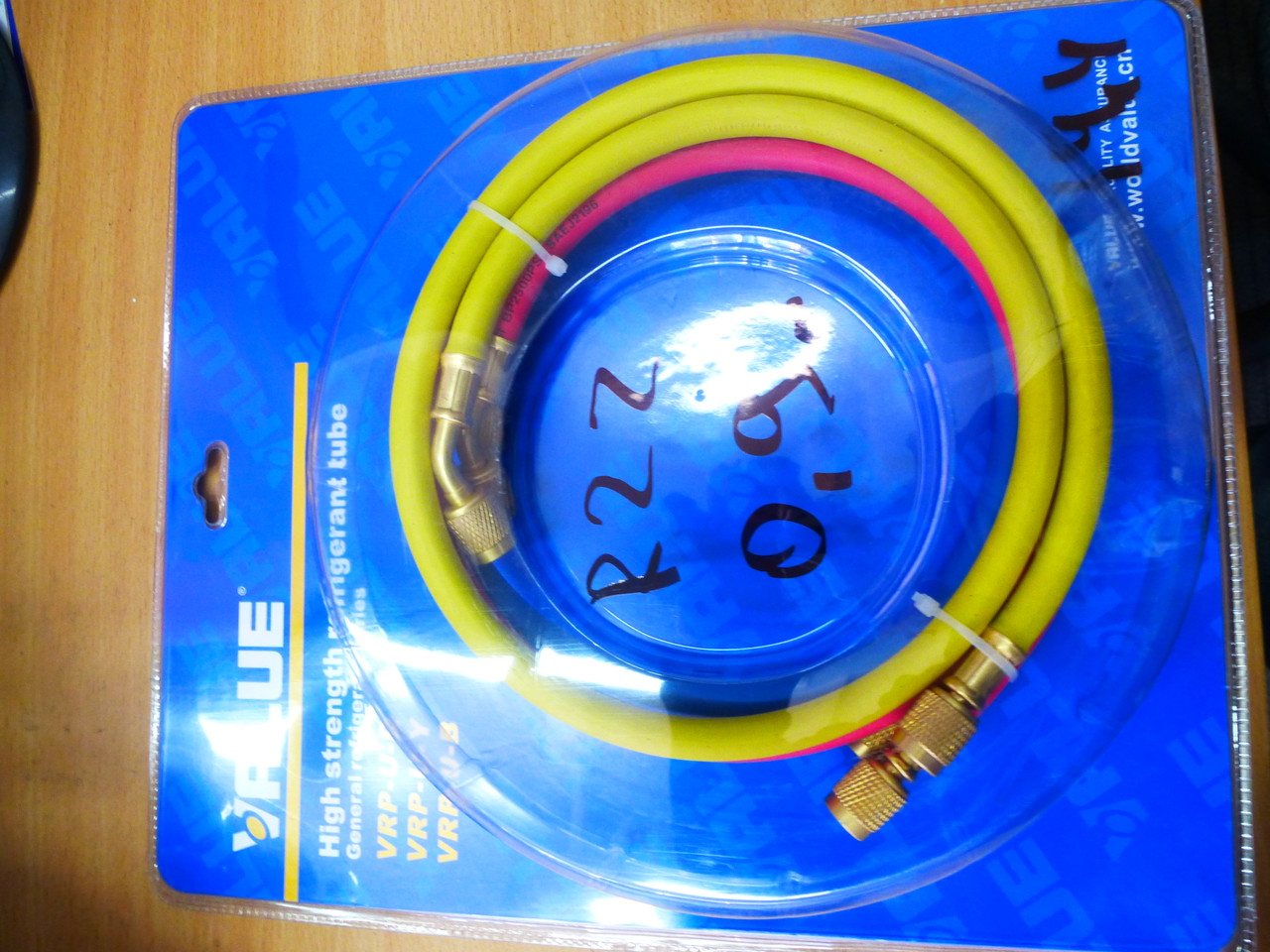 Комплект заправних шлангів VALUE R 410 -1,5 м з краном , 3 шт, фото 1