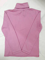 Гольф с начесом для девочки ростом 122,134,140 см розовый