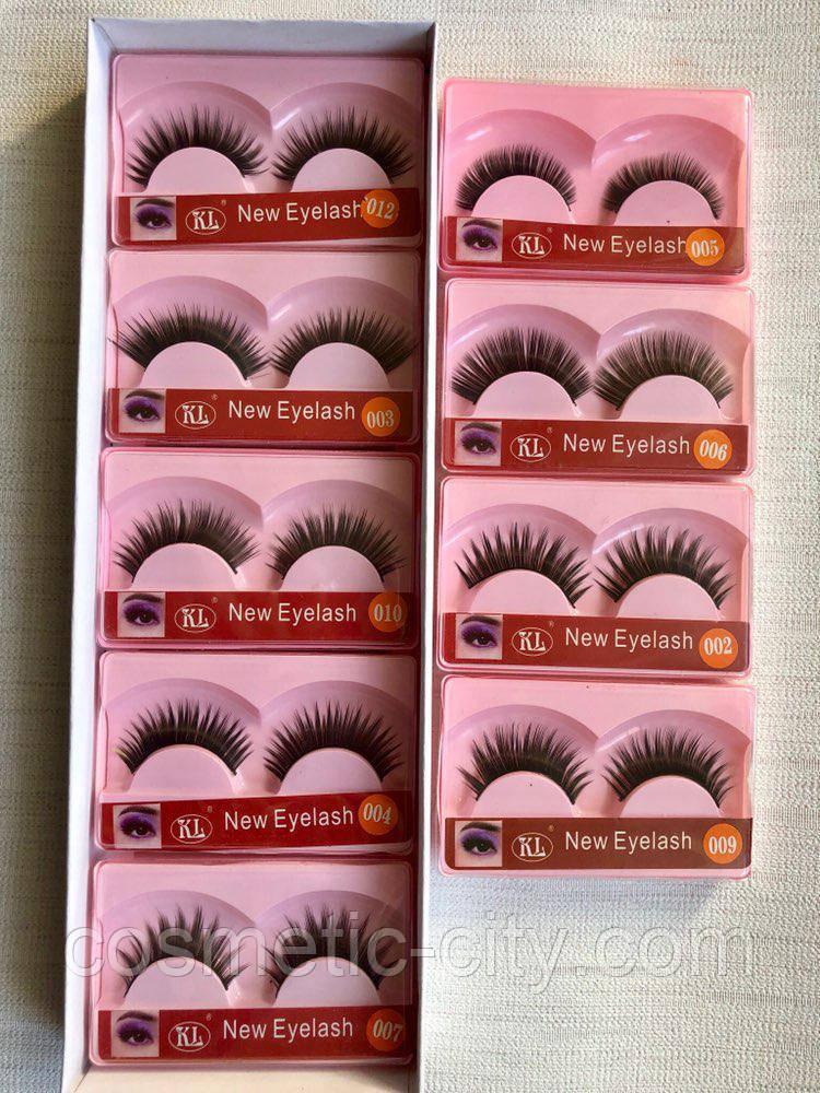 Накладні вії KL (Kelan) New Eyelash (7 видів)