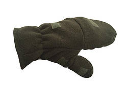 Рукавички-рукавички флісові, колір оливковий.