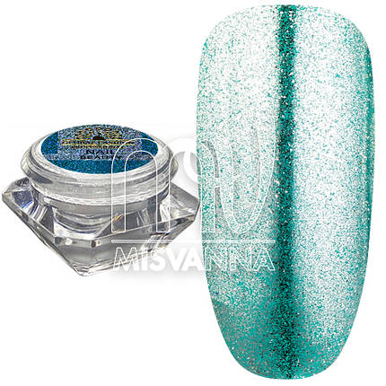 Дзеркальна пудра Flash Silver Global Fashion, срібло, фото 2