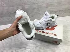Зимові дитячі кросівки New Balance 608,білі з чорним 38р, фото 3
