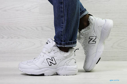 Зимові дитячі кросівки New Balance 608,білі з чорним 38р, фото 2
