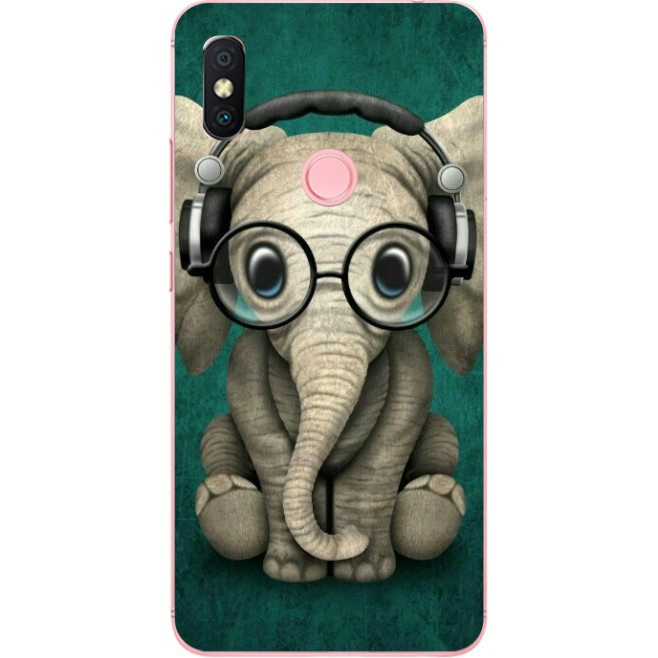 Силіконовий чохол для Huawei P Smart Plus з малюнком Слоник