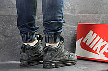 Чоловічі зимові кросівки Nike air max 98, на хутрі,сірі, фото 3