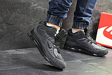 Чоловічі зимові кросівки Nike air max 98, на хутрі,сірі, фото 3